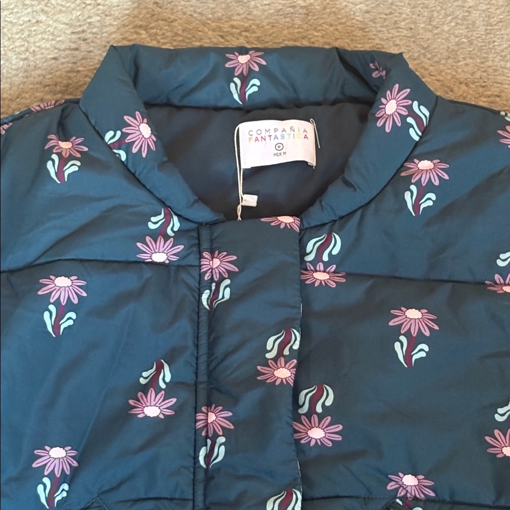 Compania Fantastica Sad Flower Puffer jacket size M - Picture 5 of 13